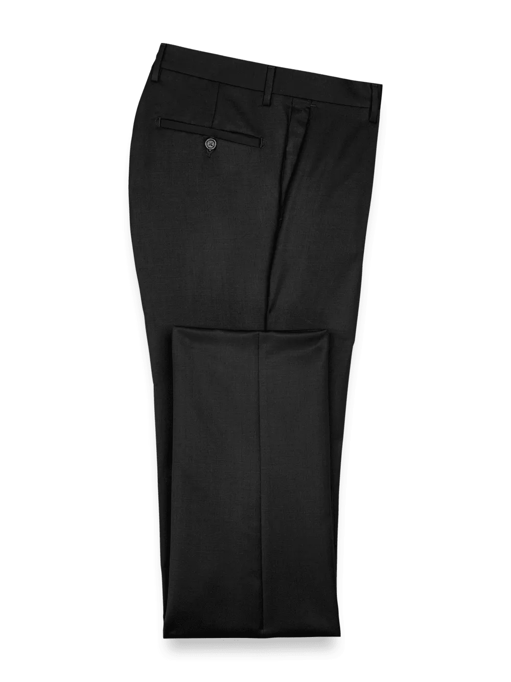 Wool Gabardine Pants - Black