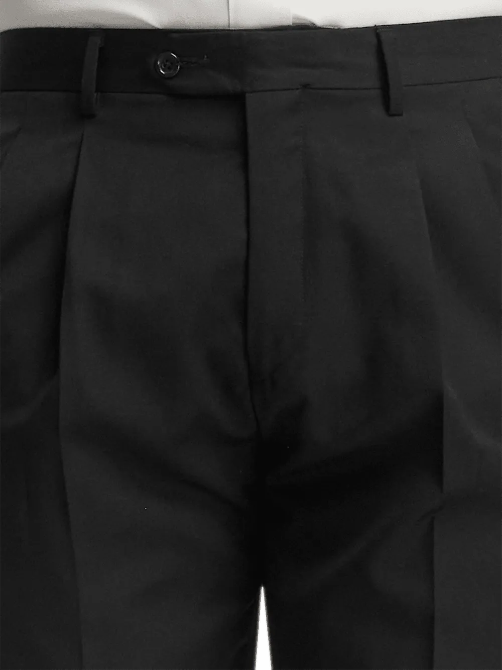 Wool Gabardine Pants - Black