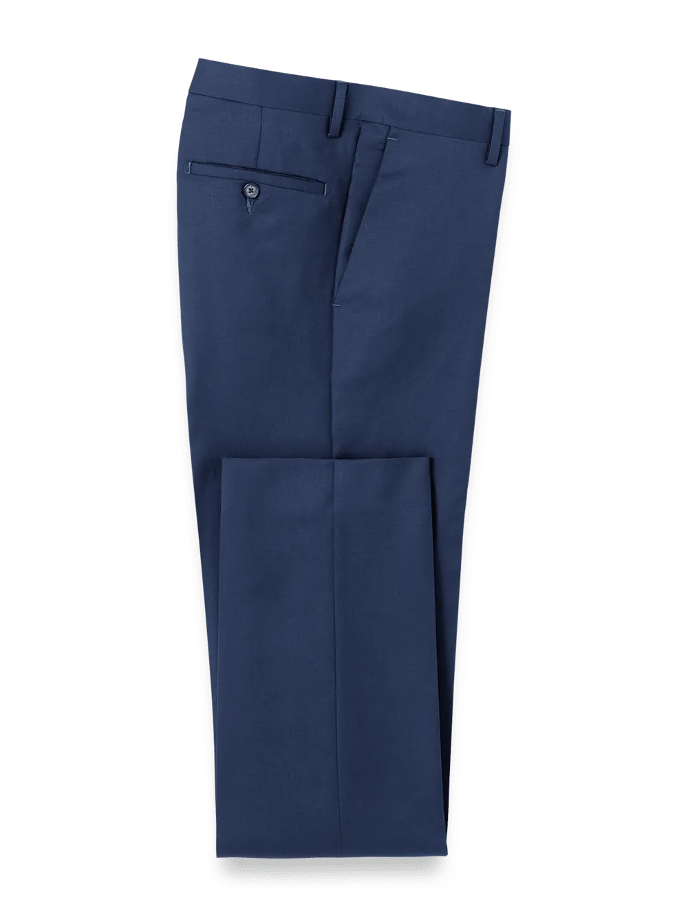 Wool Gabardine Pants - Bright Navy