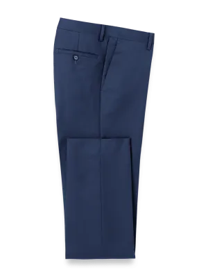 Wool Gabardine Pants - Bright Navy