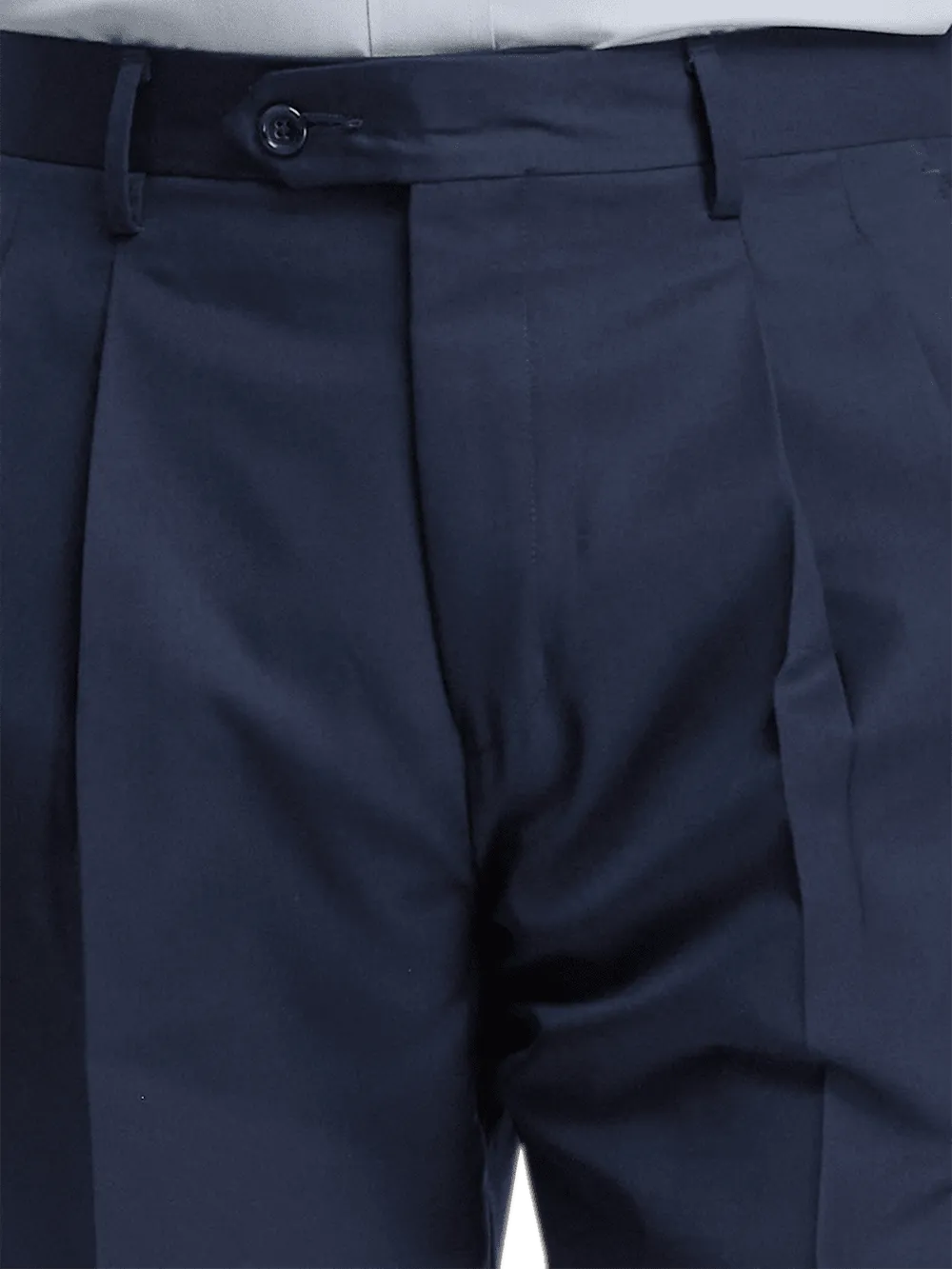 Wool Gabardine Pants - Bright Navy