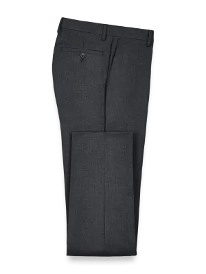 Wool Gabardine Pants - Charcoal