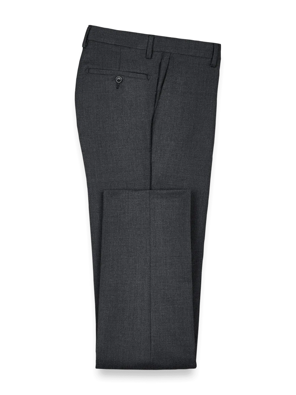 Wool Gabardine Pants - Charcoal