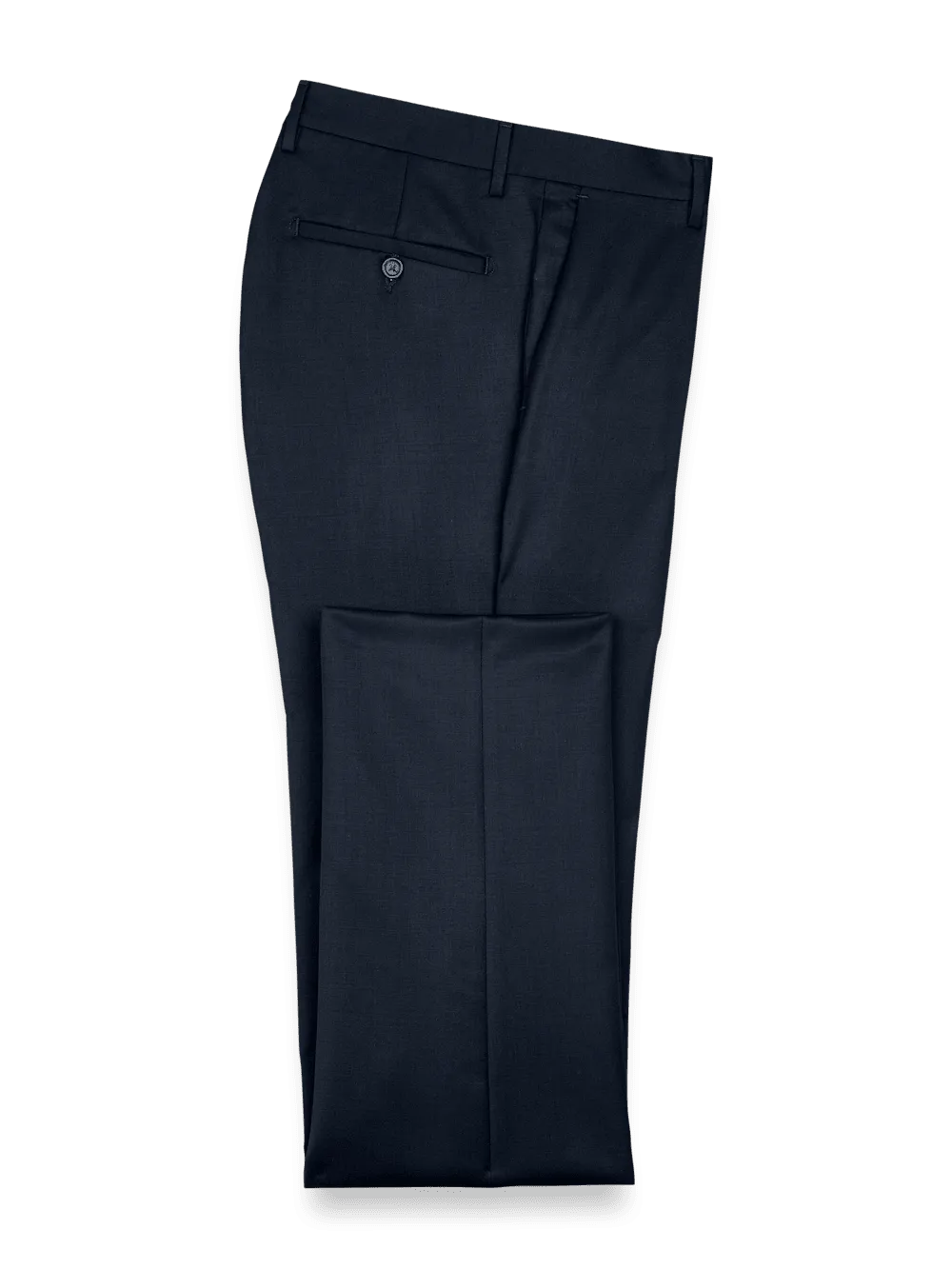 Wool Gabardine Pants - Dark Navy