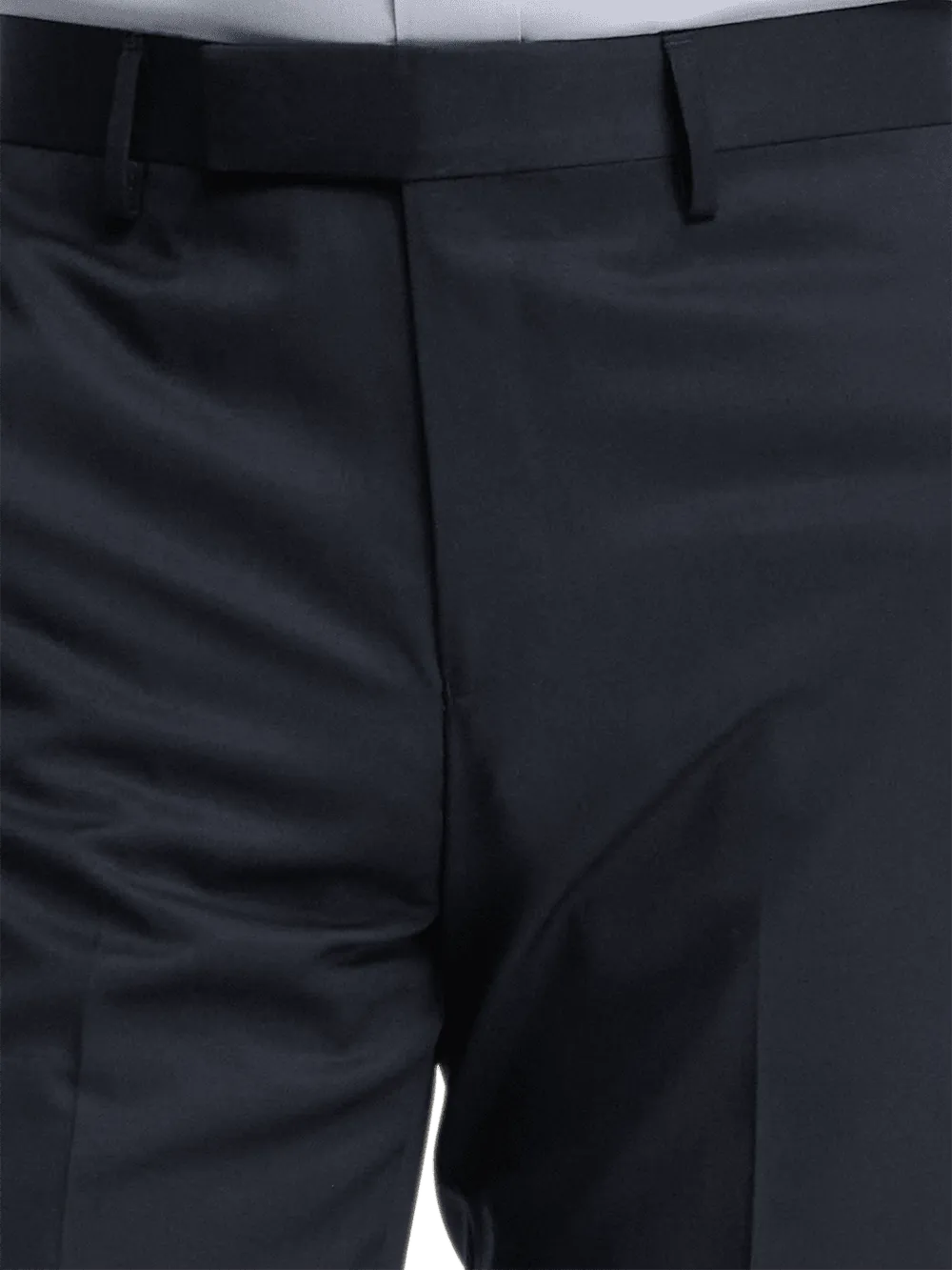 Wool Gabardine Pants - Dark Navy