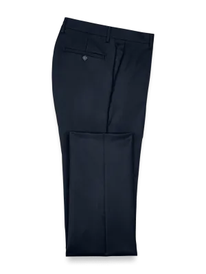 Wool Gabardine Pants - Dark Navy