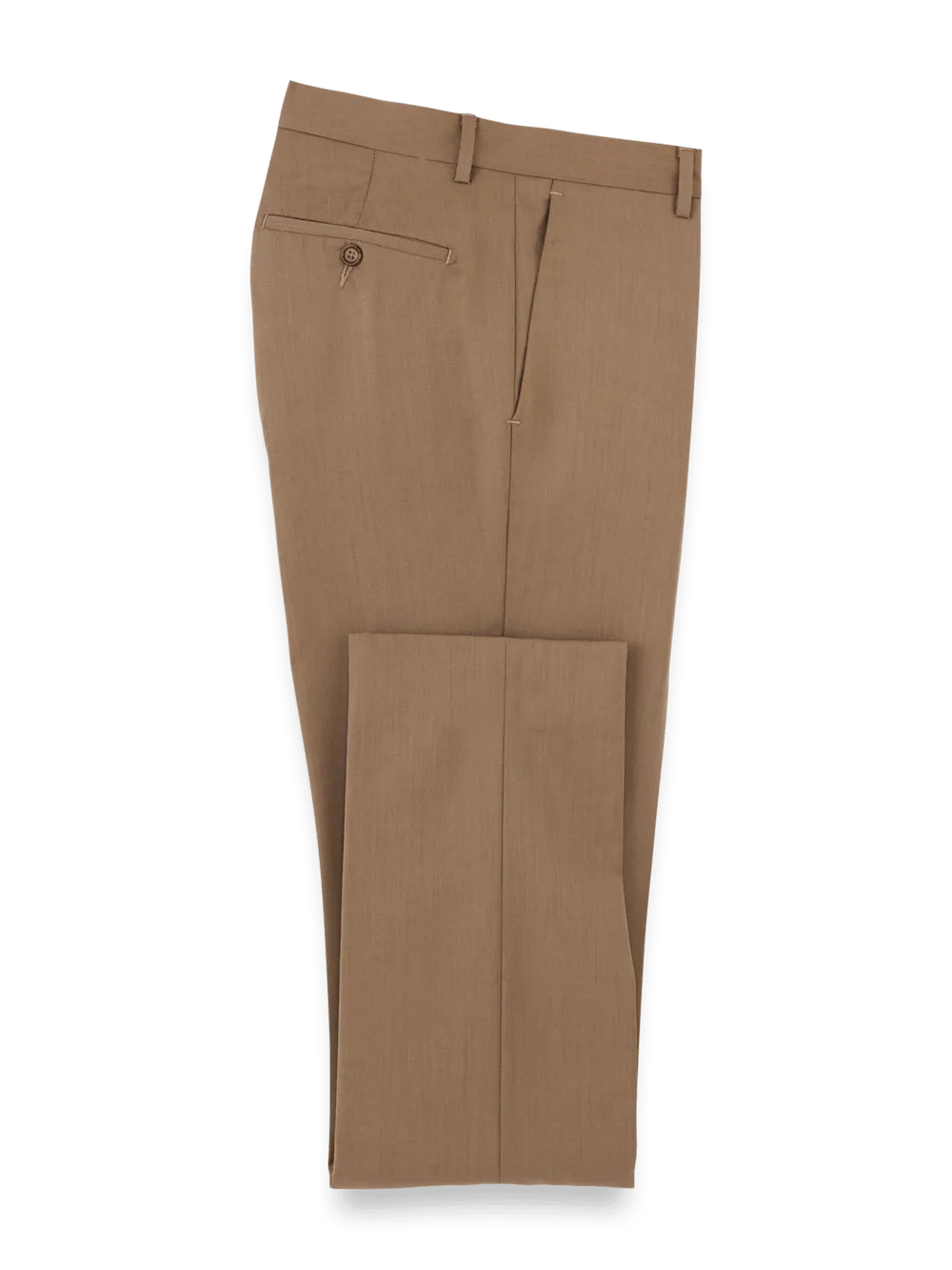 Wool Gabardine Pants - Light Brown