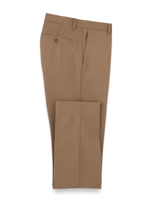 Wool Gabardine Pants - Light Brown