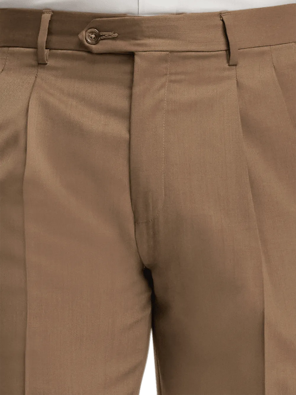 Wool Gabardine Pants - Light Brown