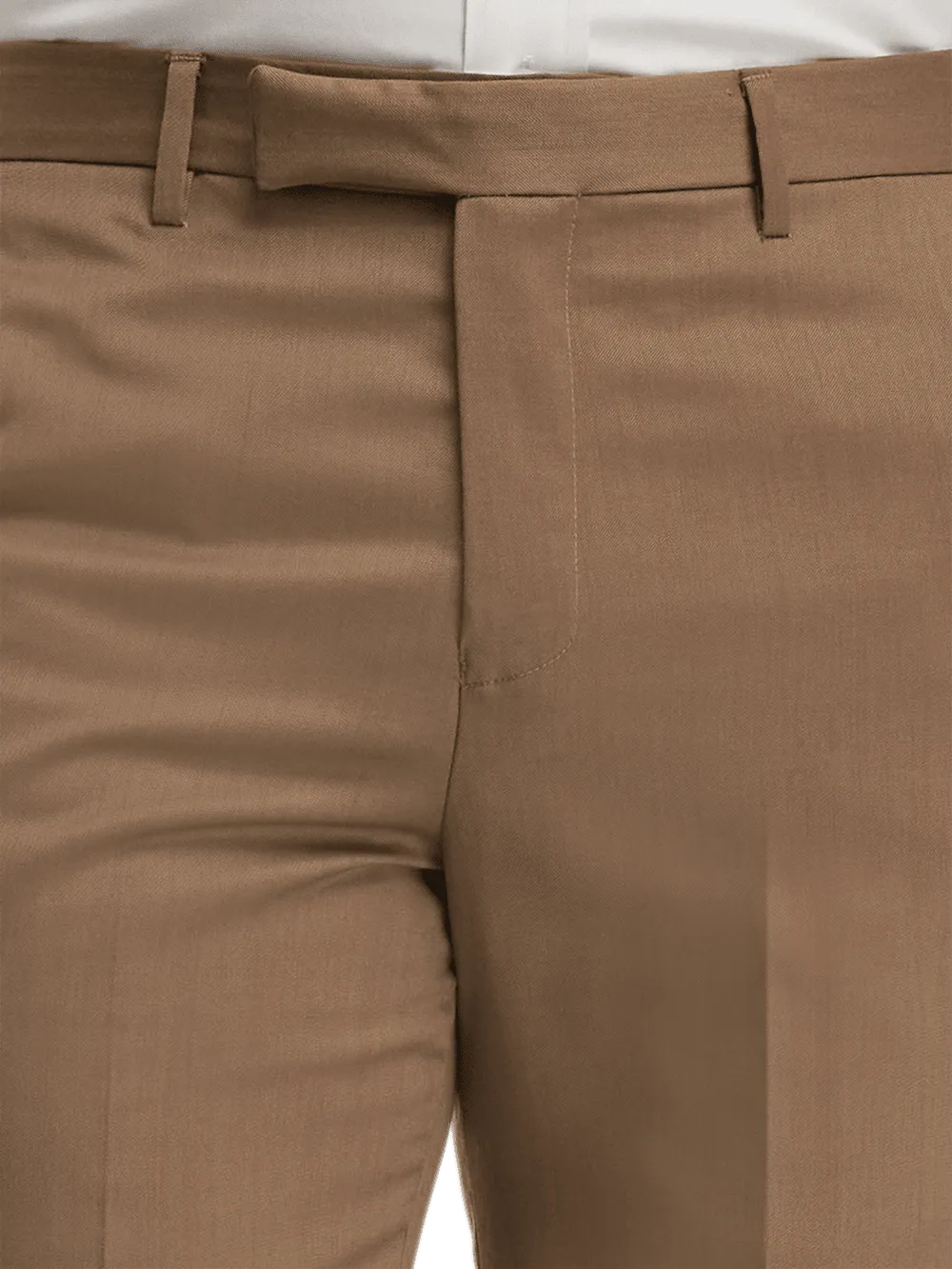 Wool Gabardine Pants - Light Brown