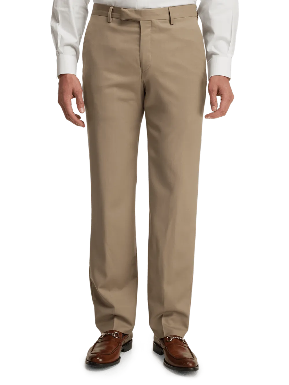 Wool Gabardine Pants - Tan