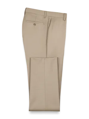 Wool Gabardine Pants - Tan
