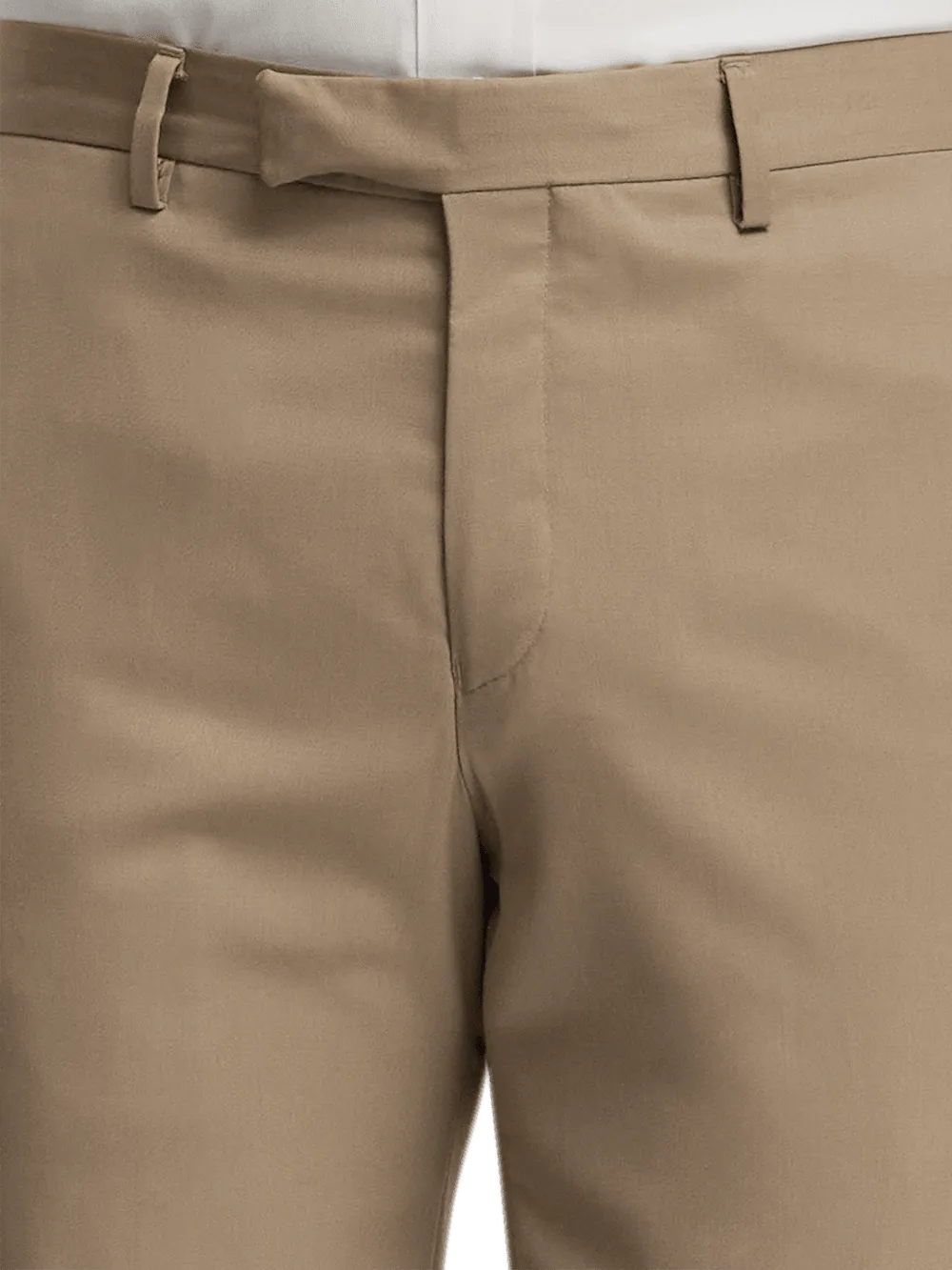 Wool Gabardine Pants - Tan
