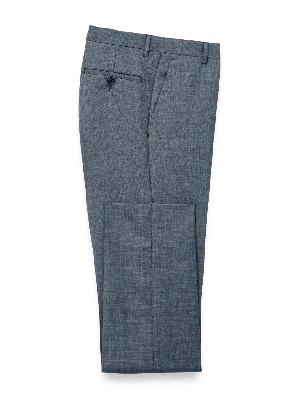 Wool Sharkskin Pants - Blue