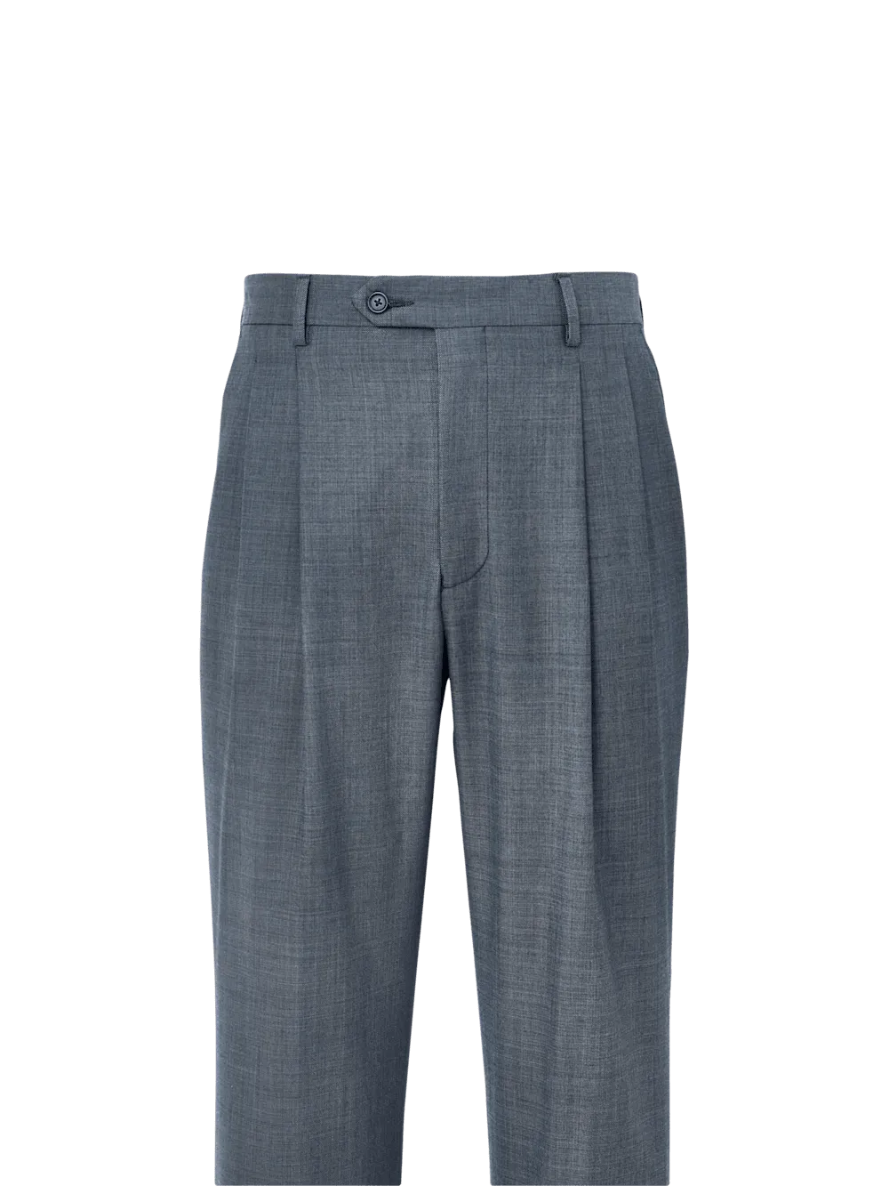 Wool Sharkskin Pants - Blue