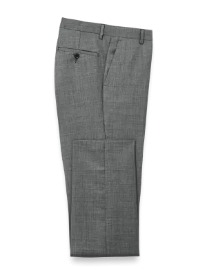 Wool Sharkskin Pants - Charcoal