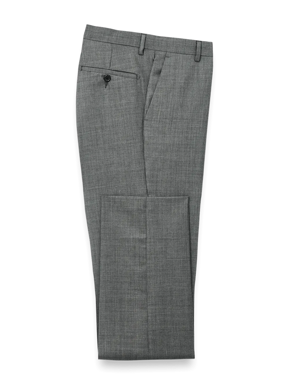 Wool Sharkskin Pants - Charcoal