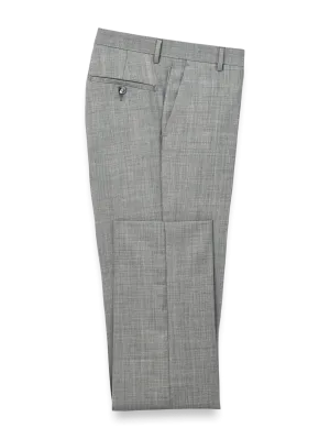 Wool Sharkskin Pants - Grey