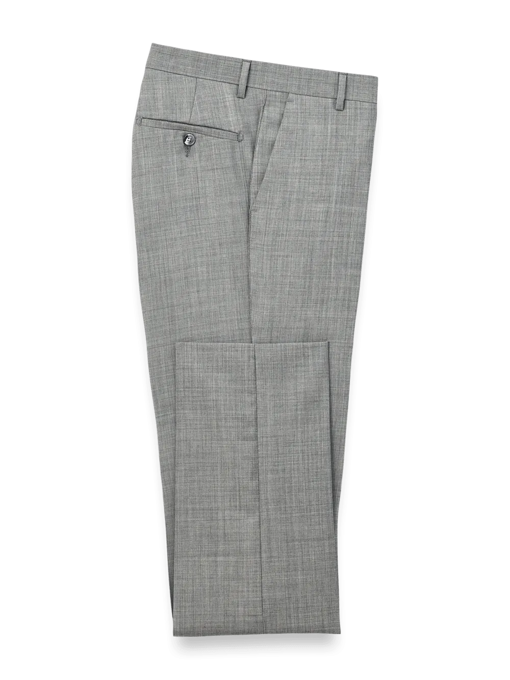 Wool Sharkskin Pants - Grey