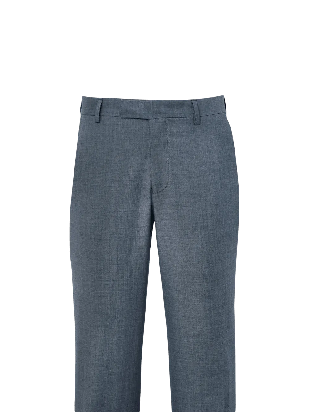 Wool Sharkskin Pants - Grey