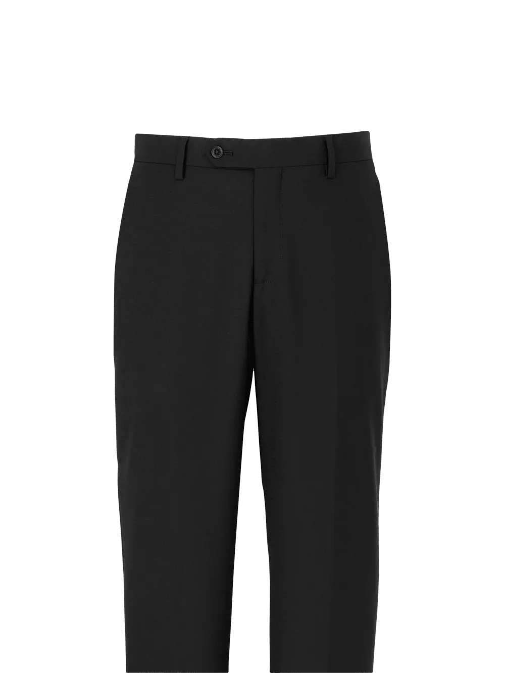 Wool Stretch Bengaline Suit Pants - Black