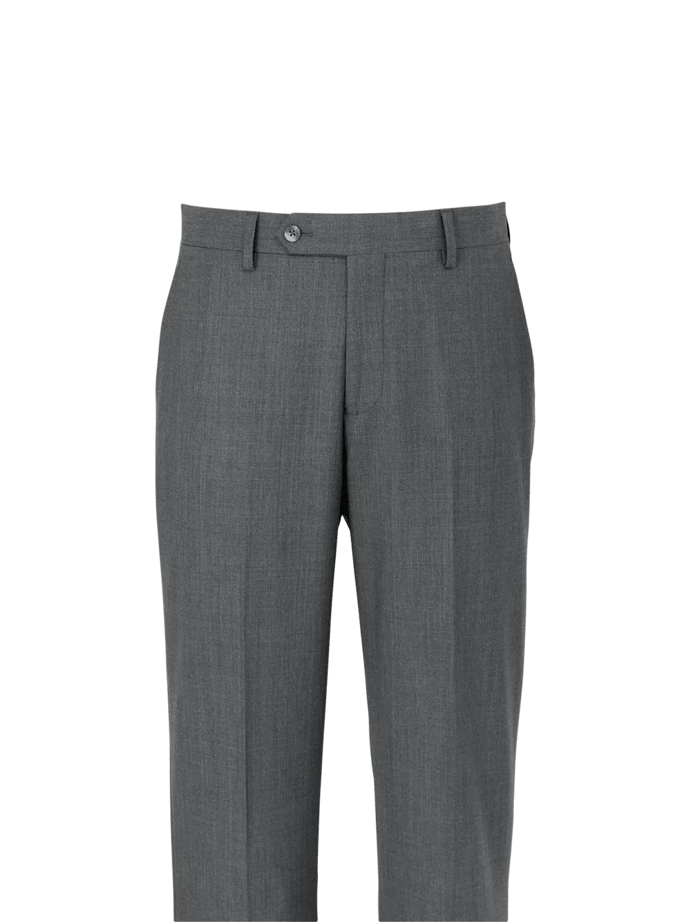 Wool Stretch Bengaline Suit Pants - Grey