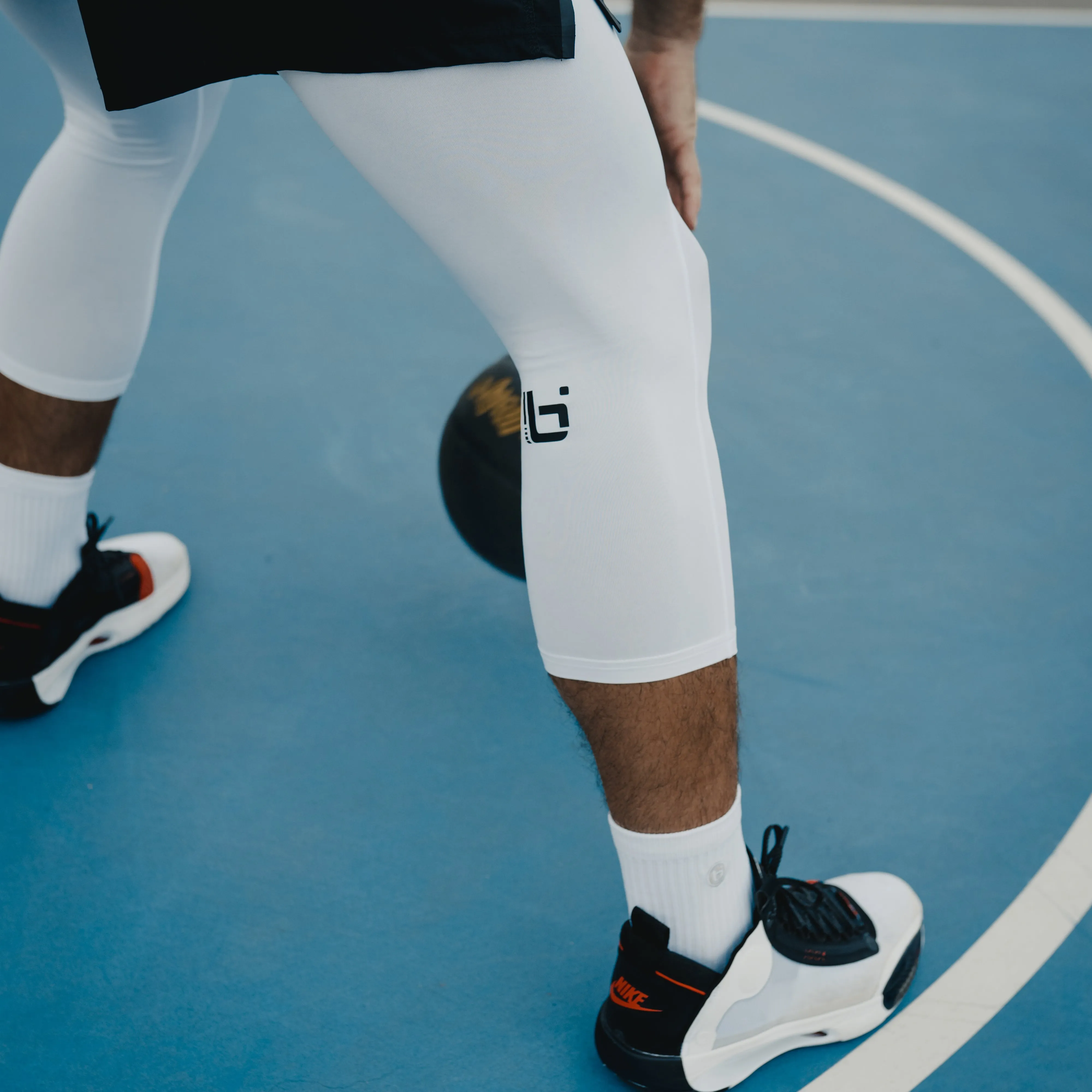 Youth P1 Quarter Socks in White Ballislife