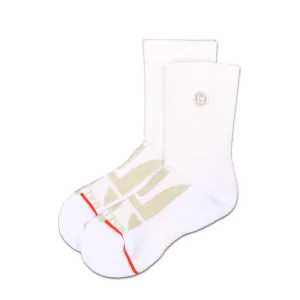 Youth P1 Quarter Socks in White Ballislife