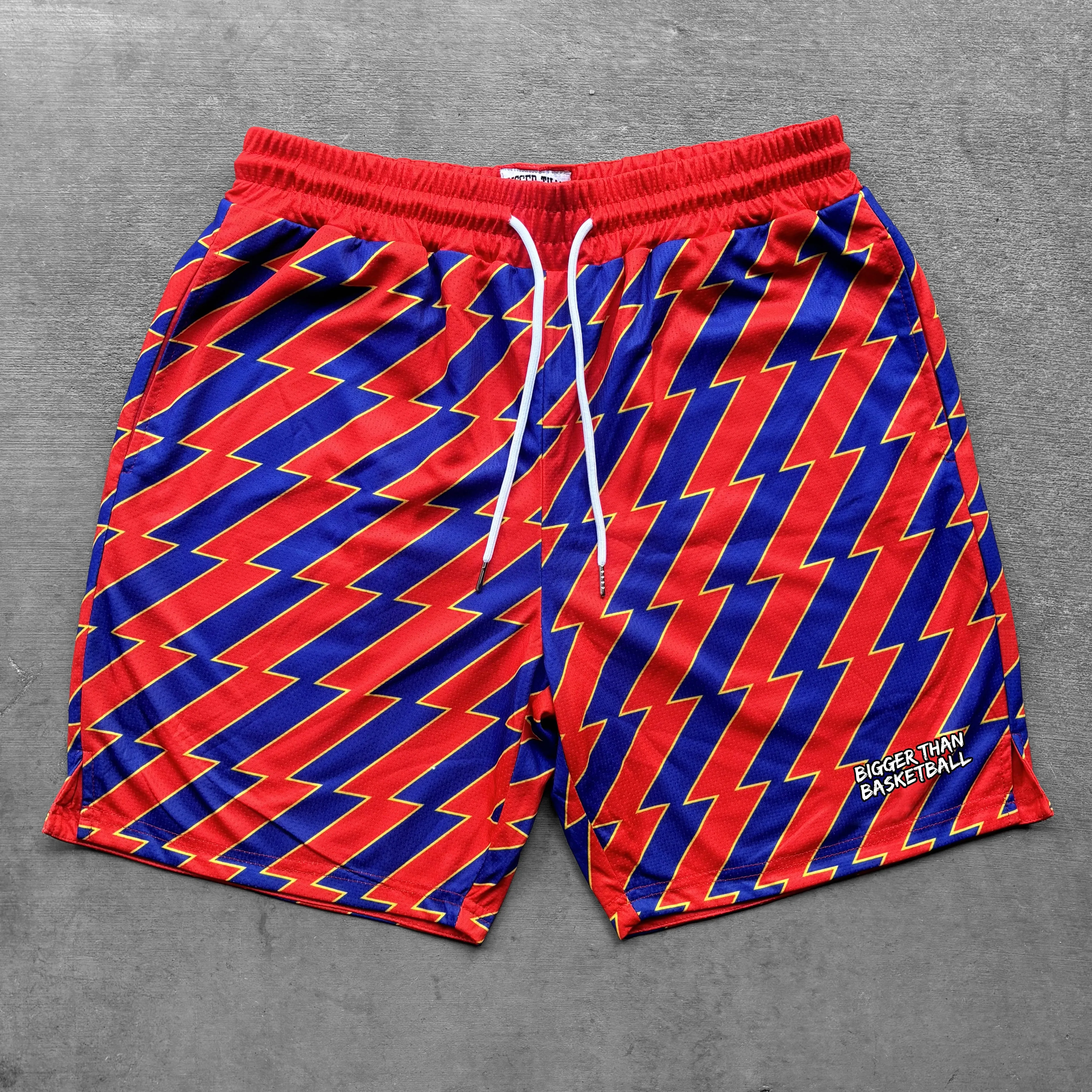 Zig-Zag - Shorts - Red/Blue Bigger Than Basketball